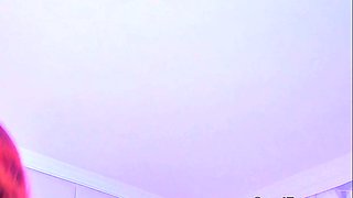 Thick Ass Redhead Teases with Her Fuck Machine