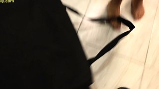 Mishell gives her boyfriend a tantaly doll and fucks them