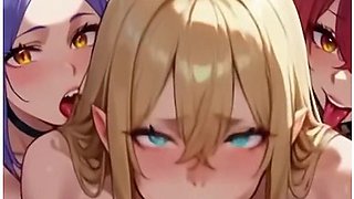 Succubus Inferno: Group Chaos To Triple Focus & Incubus Bukakke Finale ( Ai Generated ) With Car Toon