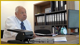Loan4k. amateur aggressive office xxx with splendid mina k and a loan manager