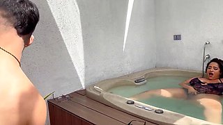 My Stepson’s Best Friend Is Shaking My Big, Juicy Ass Right in the Hot Tub!
