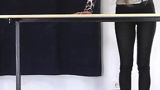 Mistress Tatjana Stomps on Slave's Head Hard