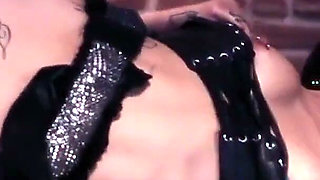 Threesome Action Enjoying a Fiery Woman in Naughty Leather