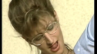 German Lady with Hairy Pussy Got Cum All Over Her Ass