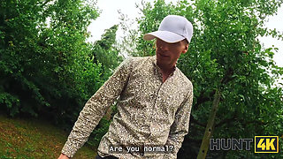 HUNT4K. She sucked a dick and kissed her BF after