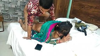 Indian Wife Cheats on Husband with Hot Hotel Room Fuck - Desi Bhabhi Dirty Talk & Rough Sex