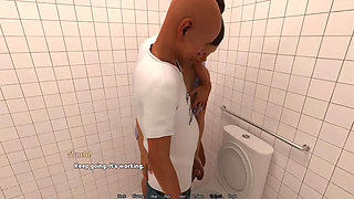 Perfect Housewife: Cuckold Husband Watches His Wife Doing Naughty Things with Old Man in the Toilet Episode 8