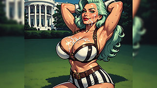 Cum Covered Fitness Babes Art