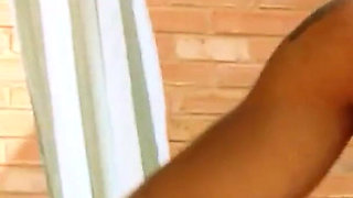 Horny blonde teen Victoria Summers gets fucked by a huge cock outdoors