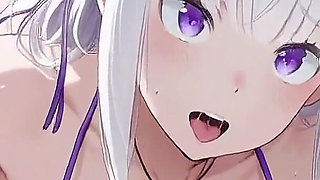 Emilia's Bikini Beach Seduction