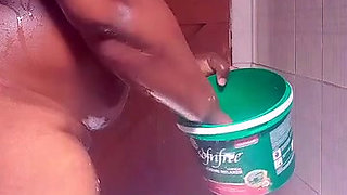 Had to take a bath so that I use my dildo because I was so horny