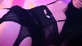 #31 Black Short Lace Dress, Pantyhose, Stockings and Heels