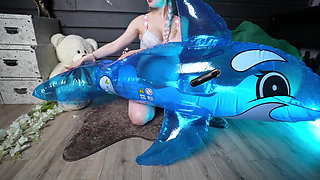 Sex with Inflatable and Pregnant Girl