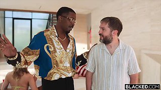 BLACKED Blonde Nymph Lexi Lore Goes AirTight At A House Party