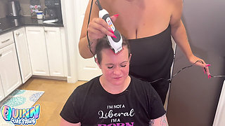 Shaving Quinn’s Head