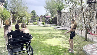 Pony girl whipped, milked and bruised hard - EXTREME LEZDOM Ponygirl training
