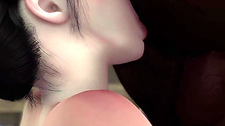 3D Horny Slut Korean Babe Got Fucked by BBC