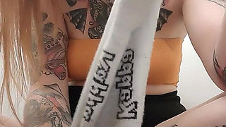 White Sweaty Trainer Socks/feet Review