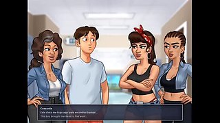 Mature Granny Gives Deep Throat Blowjob - Summertime Saga Hentai