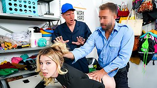 Sophia Sterling pounded by officer and stepbro