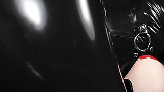 Rubber Nun Getting Fucked by Fucking Machine Solo