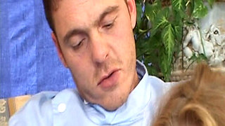 Pregnant Blonde German Cougar with Naturals Gets Anal in Vintage Orgy