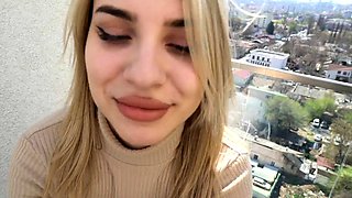 Met a young slut at party and filled her pussy with cum!