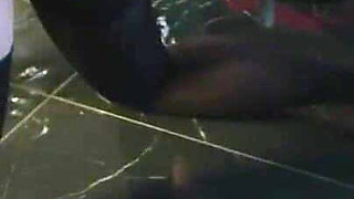 Slave sucking dick in humiliation