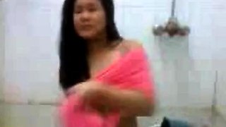 Filipina babe Nezha Arendo fucked hard in the bathroom.