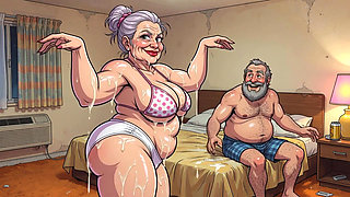Old Couples in Motel Room Animations