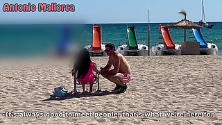 Hot Colombian Bikini Teen Gets Picked up in the Beach!