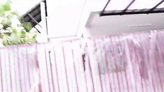Picking up hairy pussy amateur Thai MILF
