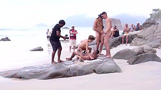 Daped In Public #4 : Skinny Petite Brazilian Larinha Small Fucked At The Beach In Front Of People (dap, Anal, 0% Pussy, Atm, Gapes, Slim Girl, Monster Cocks, Bbc) Ob303