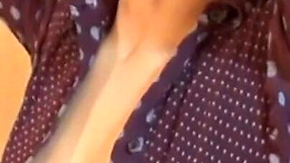 Student Plays with Her Tits