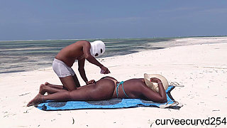 Massage Naked on a Beach