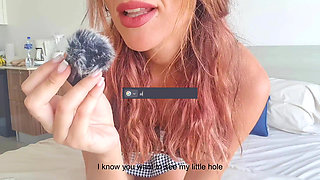 German Girl in Schoolgirl Outfit Tells you how to jerk off (GERMAN JOI)