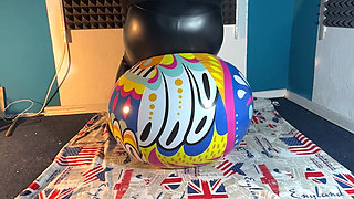 3 Huge 100cm Beach Balls Crushed by Us! 2 Cameras with Slowmo