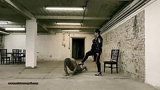 Dominatrix Mistress April - Cell 45, yard exercise