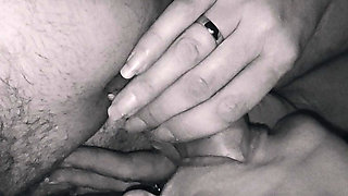 Splattered with sperm