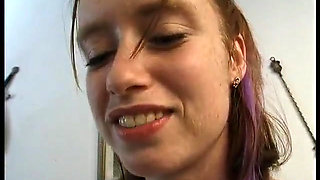 Hardcore brunette teen getting cunt fucked