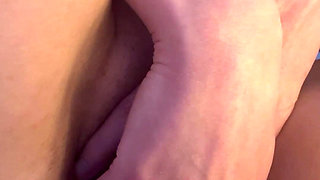 Tampon Insertion Close up - Russian Girl Stuffs Her Pussy with Dirty Talk