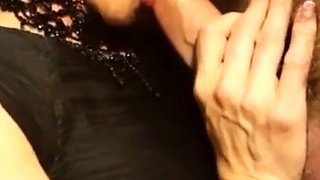 British Amateur's CFNM Blowjob in Stockings