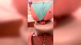 Locked, Restrained and Replaced by a Huge Dildo