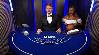 Big Tits Bonnie Blue And SpongeBob Devil Khloe Sizzle In Wild Casino Duel Sextape Pounding
