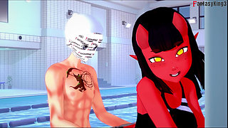 Meru the succubus Bikini doggy sex