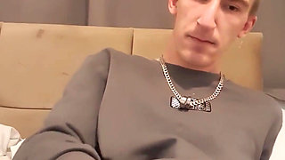 Homemade Twink Two Handed Wank