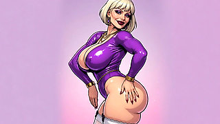 Seductive Blondes Huge Boobs Animation