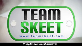 Teamskeet - hot nurse titfucks stepfather
