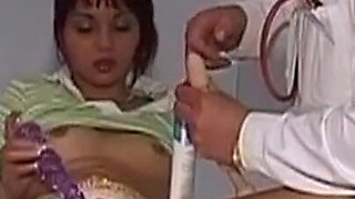 Mature Redhead MILF Gets Stretched by Doctor's Massive Dildo