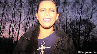 MILF Swinger Wife Scarlett March Sucks off Dogger in the Woods